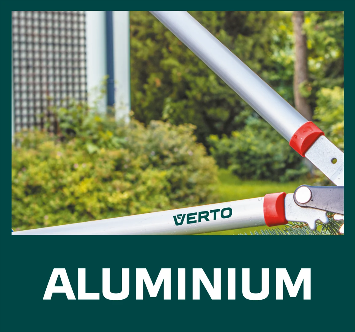 Sekator do gałęzi kowadełkowy, uchwyty aluminiowe Verto 15G257 - obrazek 6