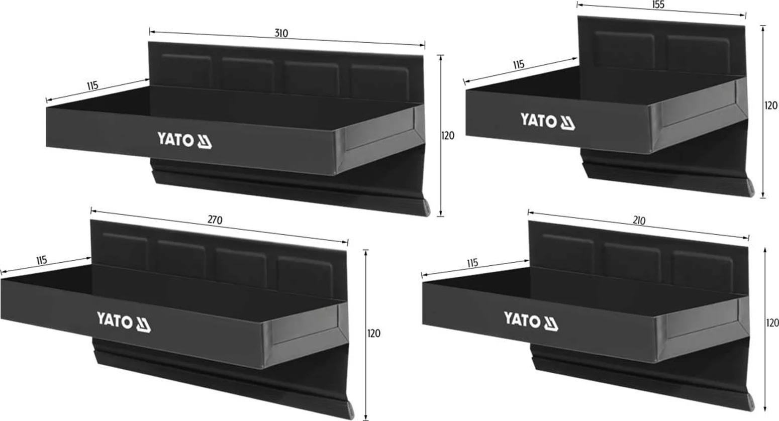 Półki magnetyczne 4szt. Yato YT-08682 - obrazek 3