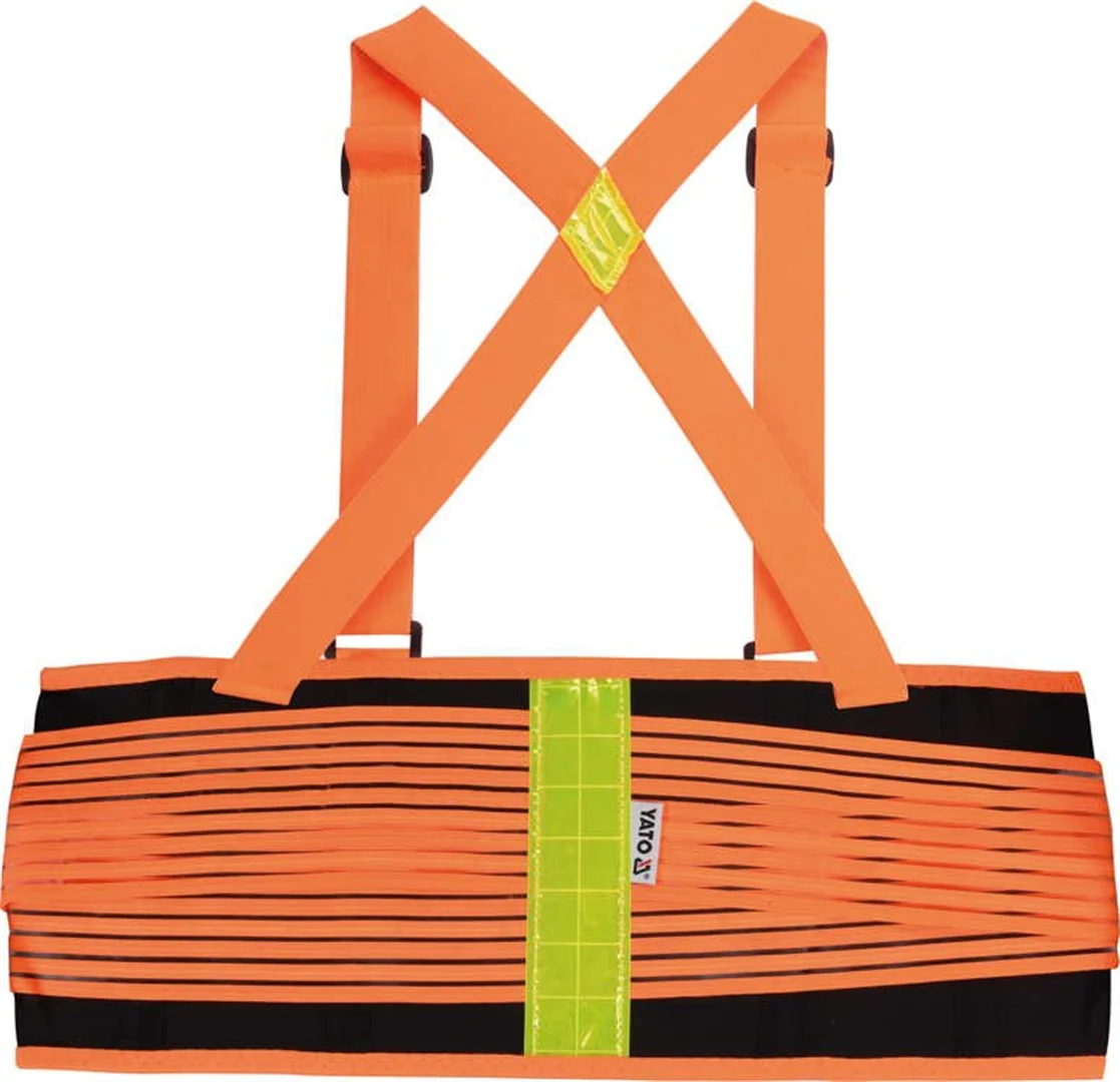 Pomarańczowy pas antyprzeciążeniowy XL Yato YT-74241 - obrazek 2